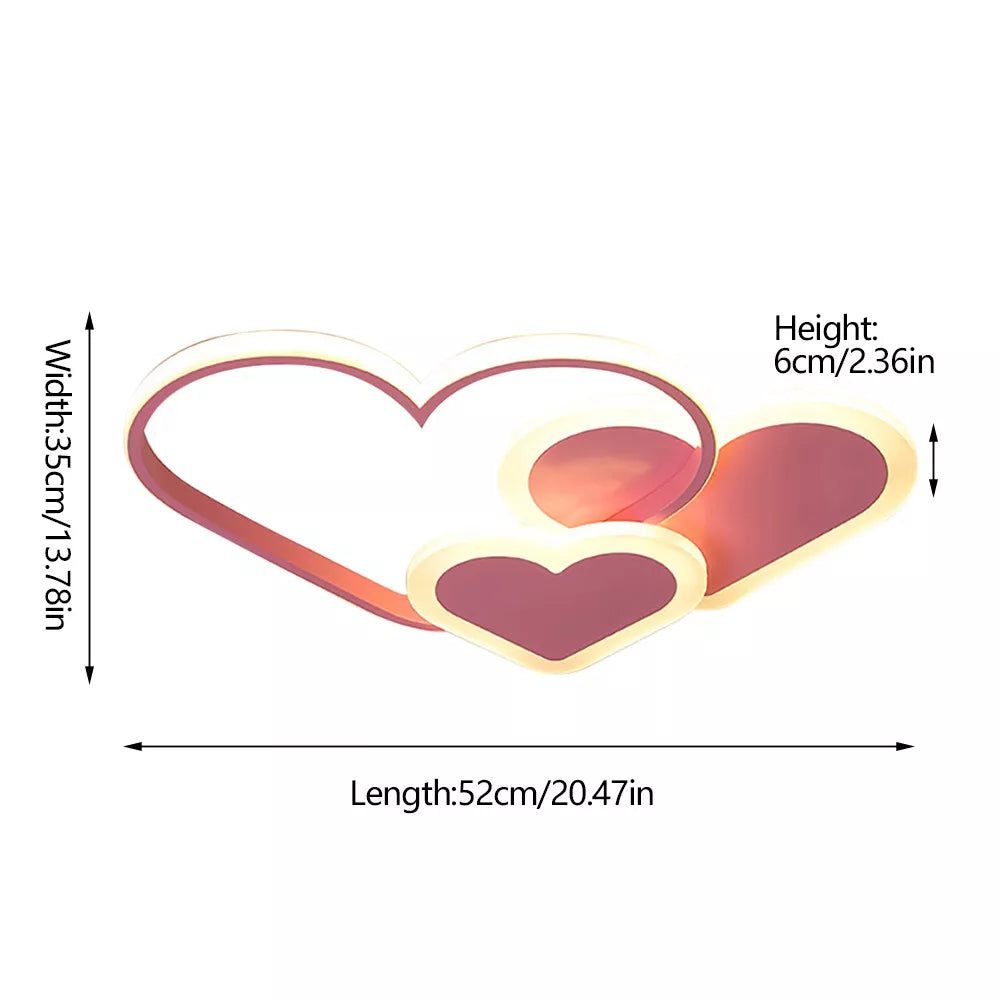 Sydämenmuotoinen Himmentävä LED Kattovalaisin